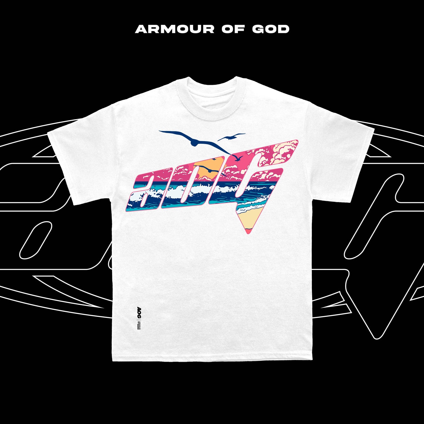 AOG BIG OG SEA LOGO FRONT SHIRT TEE COTTON HIGH QUALITY