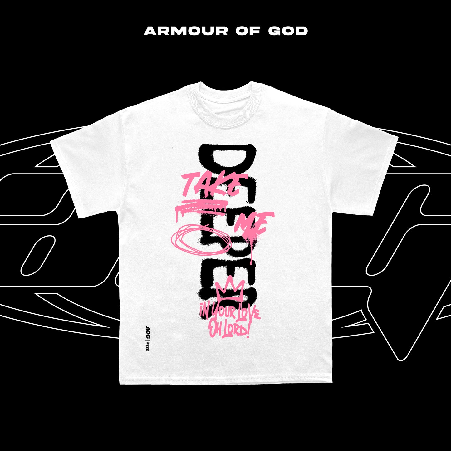 D4 Take Me Deeper in my FAITH Big Front Print DTF CVC Cotton Basic Size Pattern 230 GSM Christian Clothing
